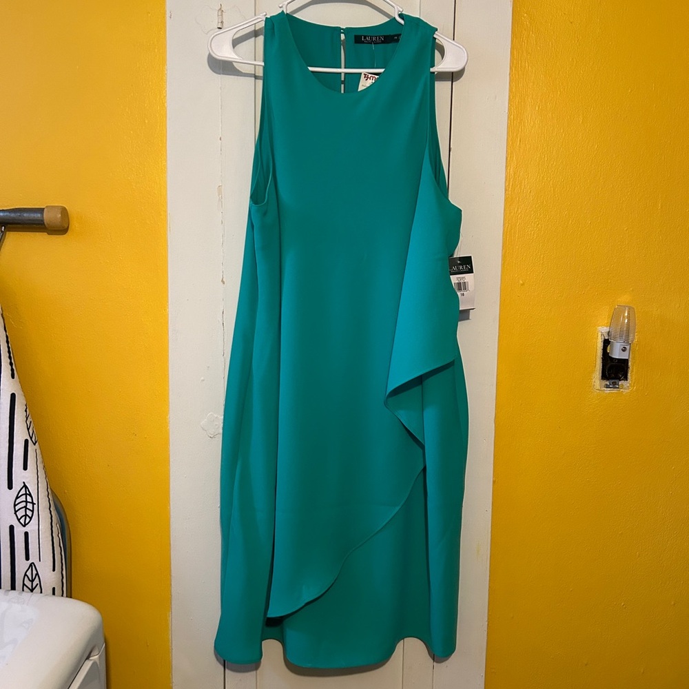 Green sleeveless Lauren by Ralph Lauren size 16 dress